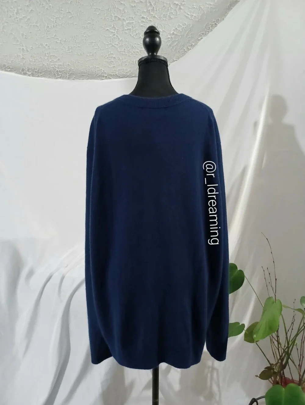 NWT Banana Republic Blue Cashmere Crew-Neck Sweater Size XXL/Tall